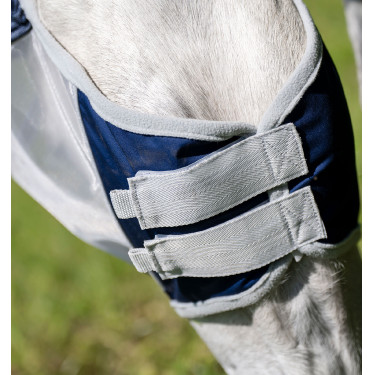 Horseware Shield vliegmasker Marine / zilver Blauw Horseware Shield vliegmasker Marine / zilver Blauw