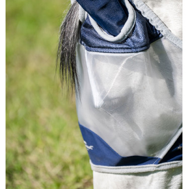 Horseware Shield vliegmasker Marine / zilver Blauw Horseware Shield vliegmasker Marine / zilver Blauw