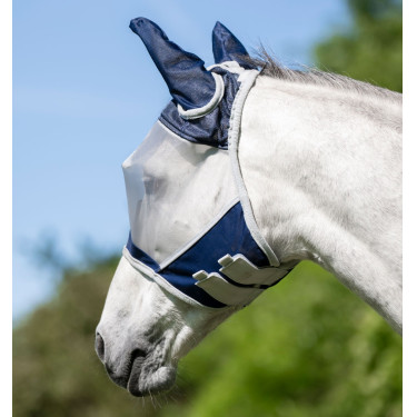 Horseware Shield vliegmasker Marine / zilver Blauw Horseware Shield vliegmasker Marine / zilver Blauw