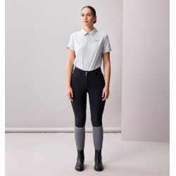Dames rijbroek met hoge taille Horseware Allora Alessandro Albanese met kniegrip Zwart