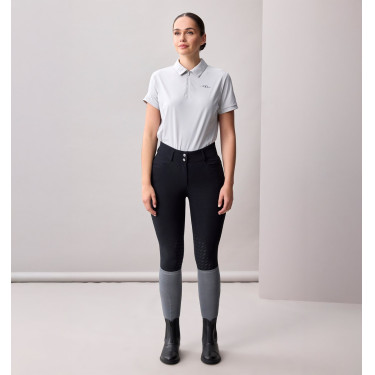 Dames rijbroek met hoge taille Horseware Allora Alessandro Albanese met kniegrip Zwart