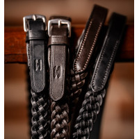 Gevlochten Horseware teugels Zwart Gevlochten Horseware teugels Zwart
