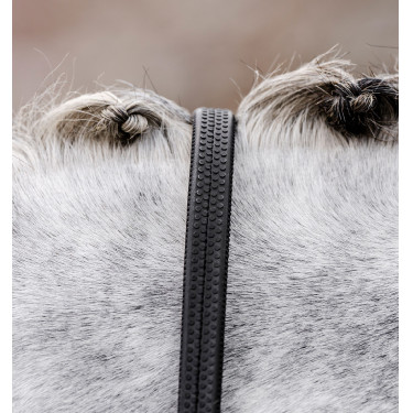 Reins Horseware rubber grip Zwart