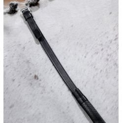 Reins Horseware rubber grip Zwart