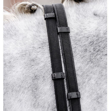 Horseware Continental teugels met rubberen grip Zwart Horseware Continental teugels met rubberen grip Zwart
