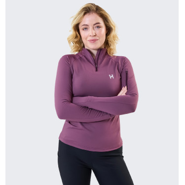 Polo 1/4 rits Horseware winter Strive dames Hemels violet