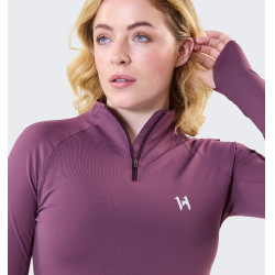 Polo 1/4 rits Horseware winter Strive dames Hemels violet