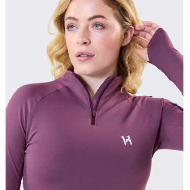 Polo 1/4 rits Horseware winter Strive dames Hemels violet