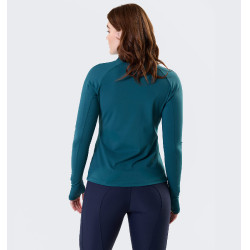Polo 1/4 rits Horseware winter Strive dames Groen dynastie