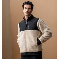 Herenfleece Borg half-zip Horseware AA Lorenzo Zandkleurig Beige Herenfleece Borg half-zip Horseware AA Lorenzo Zandkleurig Beige