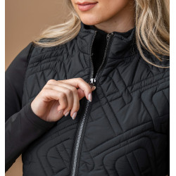 Mouwloze donsbody Horseware AA Neve Monogram dames Zwart