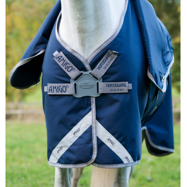 Horseware Amigo 1200D FieldSafe Plus turnoutdeken 250 g Marine / titaangrijs / zilver Marineblauw Horseware Amigo 1200D FieldSafe Plus turnoutdeken 250 g Marine / titaangrijs / zilver Marineblauw