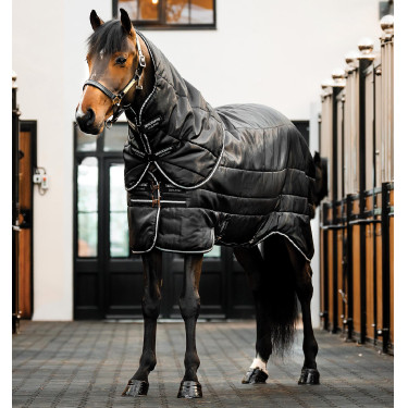 Staldeken Easy-Layer Horseware Plus 200 g Zwart / zwart / zilver Staldeken Easy-Layer Horseware Plus 200 g Zwart / zwart / zilver