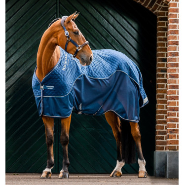 Horseware Signature zweetdeken voor transport Marine Marineblauw