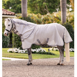 Amigo® Bug Rug Plus anti-vliegen deken voor pony Zilver / titaniumgrijs / zilver