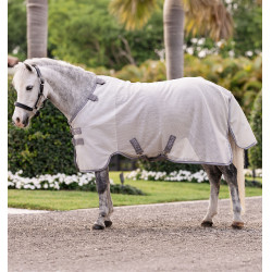 Amigo® Bug Rug Plus anti-vliegen deken voor pony Zilver / titaniumgrijs / zilver