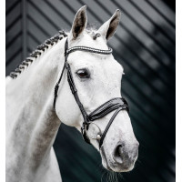 Hoofdstel Horseware Diamante Flash Zwart / zilver