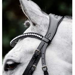 Hoofdstel Horseware Diamante Flash Zwart / zilver