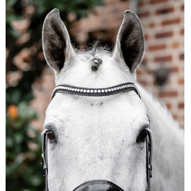Hoofdstel Horseware Diamante Flash Zwart / zilver