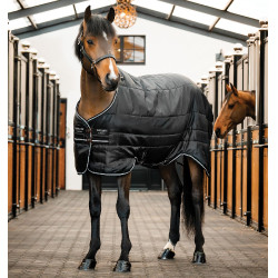 Staldeken Easy-Layer Horseware 100 g Zwart / zwart / zilver Staldeken Easy-Layer Horseware 100 g Zwart / zwart / zilver