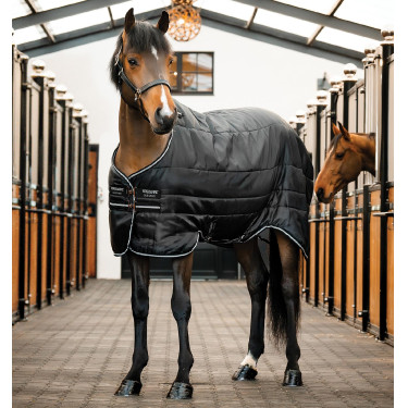 Staldeken Easy-Layer Horseware 100 g Zwart / zwart / zilver Staldeken Easy-Layer Horseware 100 g Zwart / zwart / zilver
