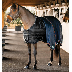 Staldeken Easy-Layer Horseware 100 g Zwart / zwart / zilver Staldeken Easy-Layer Horseware 100 g Zwart / zwart / zilver