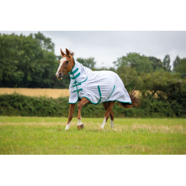 Combinatiedeken tegen vliegen Tempest Original Shires Wit