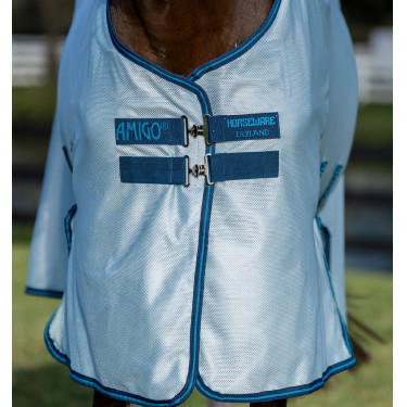 Vliegendeken Horseware Amigo Bug Buster Hemelsblauw / marineblauw / elektrisch blauw