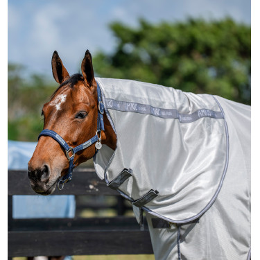 Vliegendeken Horseware Amigo Bug Rug Plus Zilver / titaniumgrijs / zilver