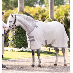 Vliegendeken Horseware Amigo Bug Rug Pony Zilver / titaniumgrijs / zilver