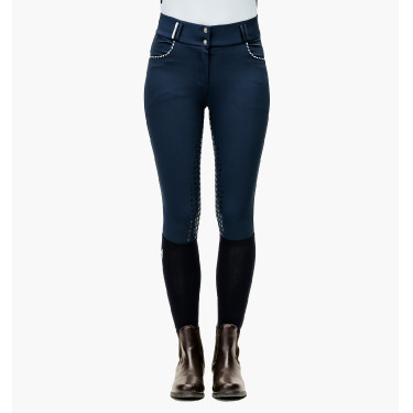 Broek Horseware Newmarket hoge taille full seat Marine / marine Blauw