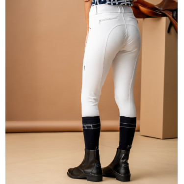 Horseware AA Aria rijbroek met kniestukken en middelhoge taille Wit