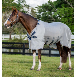 Vliegendeken Horseware Protector Rambo Zilver / marine