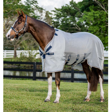 Vliegendeken Horseware Protector Rambo Zilver / marine