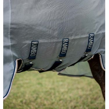 Vliegendeken Horseware Protector Rambo Zilver / marine