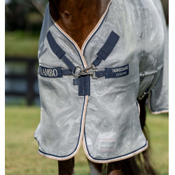 Vliegendeken Horseware Protector Rambo Zilver / marine