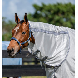 Vliegwerende halsbeschermer Horseware Amigo Bug Rug Zilver / titaniumgrijs / zilver