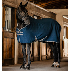 Horseware Rambo Techni Waffle Cooler zweetdeken Marine / onweer / zilvergrijs Marineblauw
