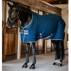 Horseware Rambo Techni Waffle Cooler zweetdeken Marine / onweer / zilvergrijs Marineblauw