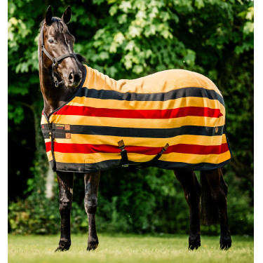 Newmarket Fleece Cooler polar deken van Horseware Witgoud Newmarket Fleece Cooler polar deken van Horseware Witgoud