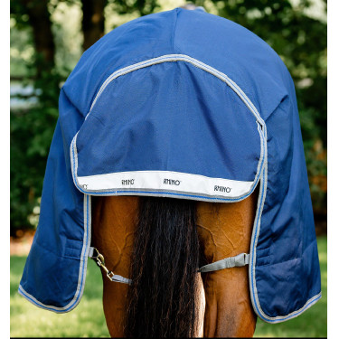 Horseware Rhino Wug Turnout 0g deken Zwart / titaniumgrijs / klassiek blauw