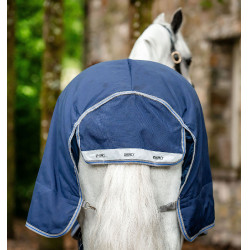 Horseware Rhino Plus Pony Turnout 0g Deken Zwart / titaniumgrijs / klassiek blauw