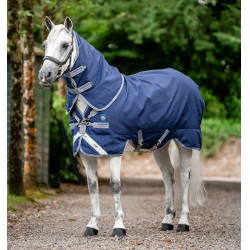 Horseware Rhino Plus Pony Turnout 0g Deken Zwart / titaniumgrijs / klassiek blauw