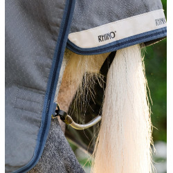 Horseware Rhino Hexstop Plus Poney Turnout 0g deken Grijs / indigo / marineblauw