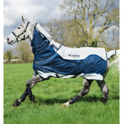 Horseware Rambo Summer Series V-Front deken Marine / grijs Blauw Horseware Rambo Summer Series V-Front deken Marine / grijs Blauw