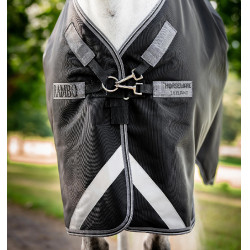 Horseware Rambo 1680D Turnout 0g deken Zwart / storm / zilvergrijs