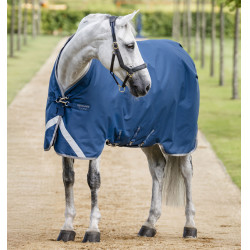 Horseware Ionic Therapy Turnout 100g deken Bleu imperial / argent /Marine Blauw Horseware Ionic Therapy Turnout 100g deken Bleu imperial / argent /Marine Blauw