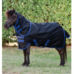 Mini paard regendeken 0g 900D met hals – Horseware