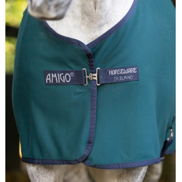Horseware Amigo Jersey Poney Cooler Deken Groen dynastie / marine / zilver