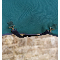 Horseware Amigo Jersey Poney Cooler Deken Groen dynastie / marine / zilver